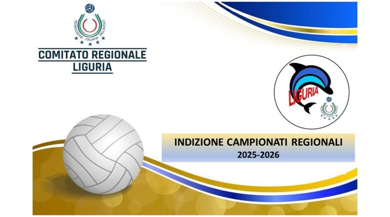 Indizione campionati regionali 2025-26