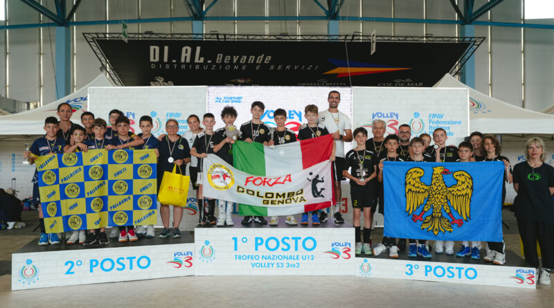 TROFEO NAZIONALE UNDER 12 VOLLEY S3 3VS3; COLOMBO GENOVA FA’ IL BIS !!!
